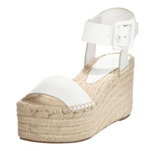 Vince. White Platform Espadrilles- size 8